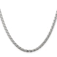 thumbnail image 2 of 925 Sterling Silver Spiga Wheat Chain Styles Necklace 3.5 mm Diamond-cut Round 18 inch, 2 of 4
