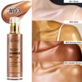 thumbnail image 2 of Body Shimmer Oil 100ml, Moisturizing Long Lasting Body Luminizer Face Brighten, Waterproof Liquid Illuminator Body Glow, Summer Glowing Makeup (Bronze Gold), 2 of 9