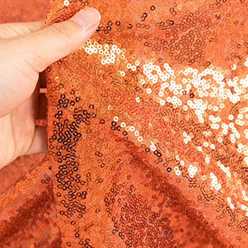 Partisout Sequin Glitter Fabric 3 Feet Fabrics by The Yard Little Mermaid Material Sparkly Vinyl Sequence Materials for Sewing
