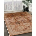 thumbnail image 3 of Ahgly Company Machine Washable Indoor Rectangle Industrial Modern Mahogany Brown Area Rugs, 2' x 4', 3 of 7