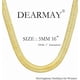 thumbnail image 3 of Collares de oro de 14 quilates para mujer, delicado collar de espiga de oro para mujer, cadena de serpiente Xtellar dorado, 3 of 4