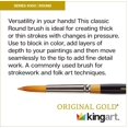 thumbnail image 2 of Pincel de artista KINGART Premium Original Gold 9000-1 redondo, 2 of 2