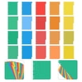 thumbnail image 1 of LEEYNEER 20 Pages Colored Plastic Classification Dividers Index Card Tabs, 1 of 8