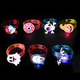 thumbnail image 4 of 96PCS Christmas Light Up Bracelet LED Flashing Skeleton Bat Pumpkin Halloween Bracelet Party Decoration, 4 of 4