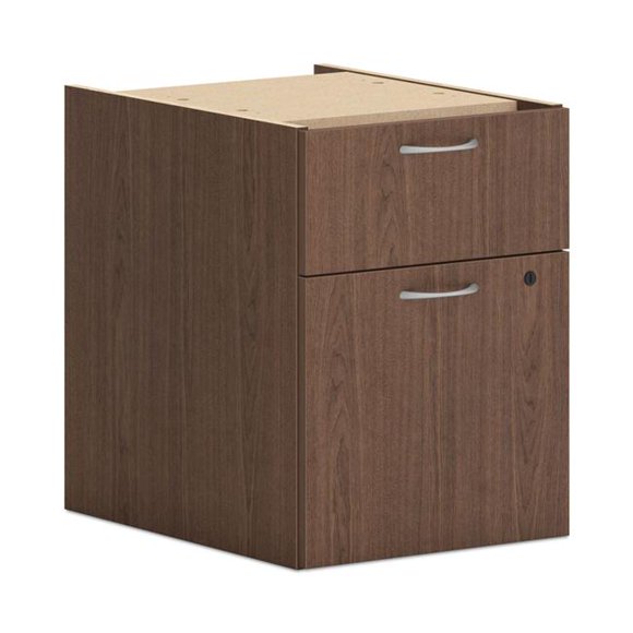 HON PLPHBFLE1 HON 15 x 20 x 20 Po. Support Suspendu pour Bureaux Piédestal, Noyer Sépia