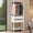 White, variant on Madesa Wardrobe Clothes Storage Rack with 2 Drawers and Hanging Space 27"L Multiuse Cabinet for Bedroom Organization- Black/Brown