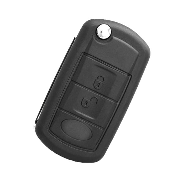 Zeus 3 Buttons Remote Flip Car Key Fob Case Cover Shell for Land Rover LR3 Discovery