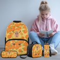 thumbnail image 2 of KUIFORTI Cherry Blossom Axolotl 4PCS Girls Backpack Set, Fashion School Bag with Lunch Box Pencil Pouch Water Bottle Sleeve for Elementary Middle School Back to School Essentials Gifts, 2 of 7