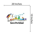 thumbnail image 3 of PRE-SCHOOL - Personalized Name Kindergarten Vinyl Wall Decoration Sticker Multicolored Animal Toys Educational Design Personalized Name Pre-School Wall Decal 20" x 10", 3 of 3