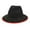 01_Black, variant on Lroveb Cowboy Hats for Women and Men Woolen Top Hat Two Color Edging Womens Flat Brimmed Jazz Mens Popular Fedora Hat