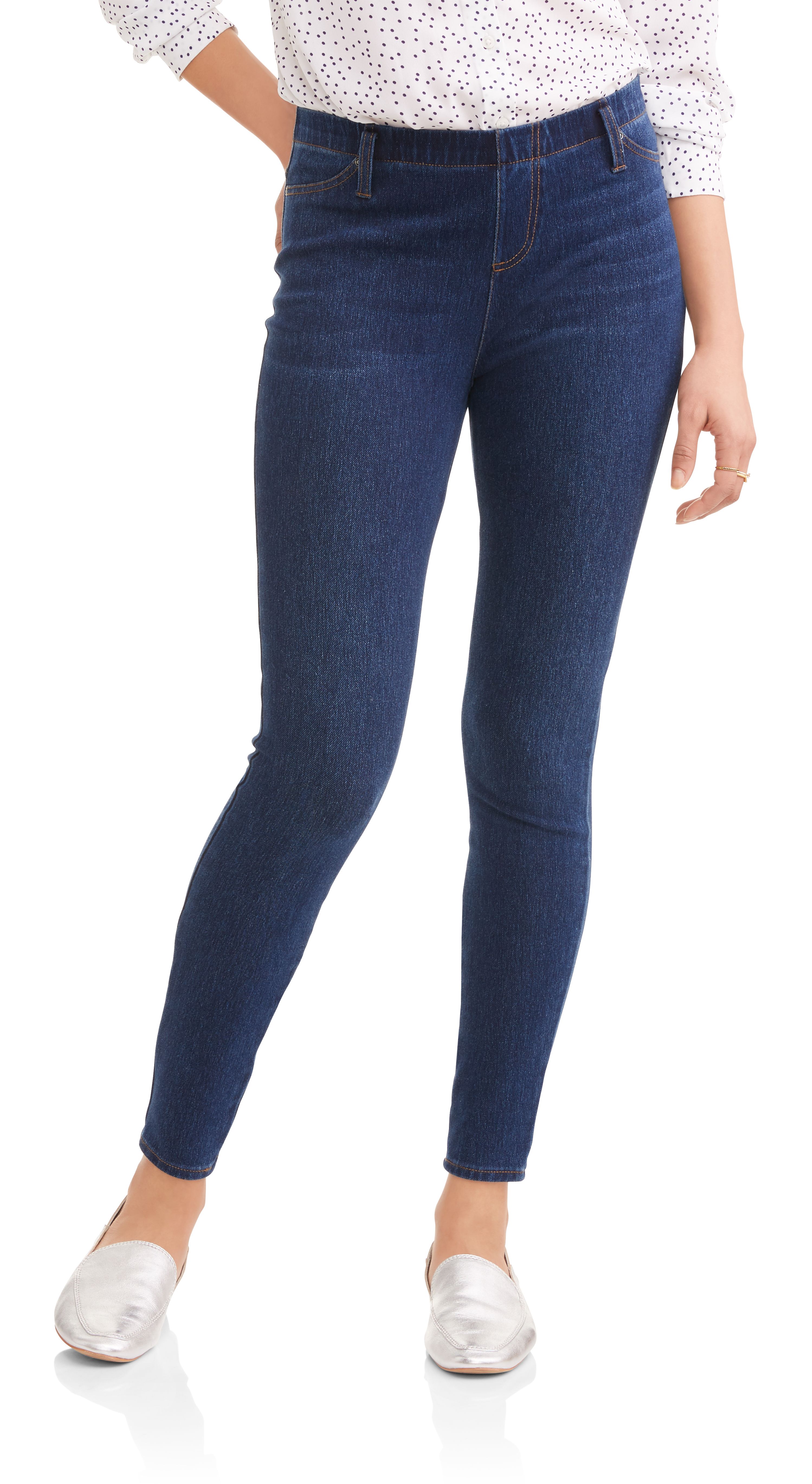 Time and Tru Women's Full Length Soft Knit Color Jeggings - image 5 of 5