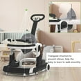 thumbnail image 3 of HAOUUCYIN 5-in-1 Baby Walker with Foot Pads/Handles for Girls Boys, Black, 3 of 10