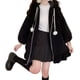 thumbnail image 1 of Minnieouse Sudadera con capucha con orejas de conejo, chaqueta con capucha de anime cálida y cómoda, aplicación amplia y agradable para la piel Prendas para la parte del cuerpo negro XL, 1 of 6