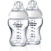 Tommee Tippee Closer to Nature 9-Ounce Glass Bottle, 2 Pack