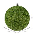 thumbnail image 6 of Vickerman 4.75" Celadon Beaded Ball Ornament, 6 per Bag, 6 of 6