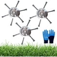 thumbnail image 1 of HUGFEGWE Universal Steel Wire Trimmer Head, String Trimmer Replacement Head, 6 Inch Unbreakable Weeds Blade Cutter for Cordless String Trimmer, Weed Eater, Metal Weed Eater Blade (3PCS-(6 AZ824-0707, 1 of 7