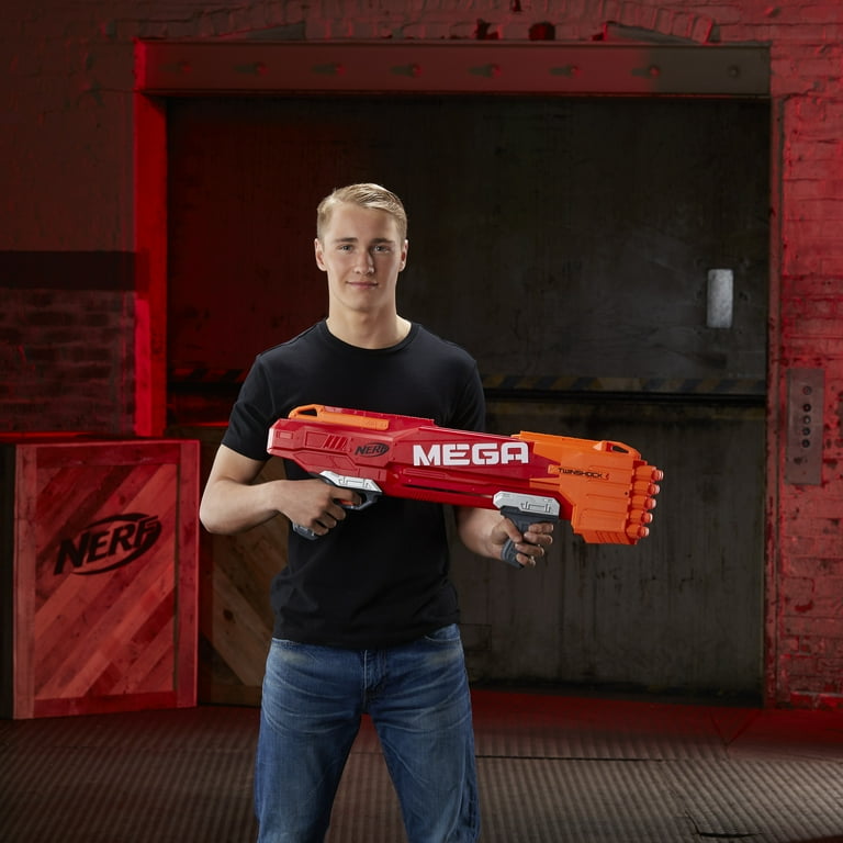 Nerf Mega TwinShock Blaster, 10 Official Nerf Darts