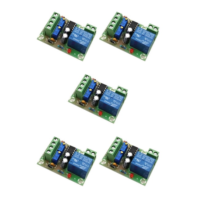 crativent 12V Intelligent Battery Charger Module Power Control Controller Reverse Connect for Protection Board Charging Switch 50x32x18mm 5Set