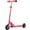 Fuchsia, variant on Scooter With 2 Wheels, for Kids Ages 6+, Kickstand Foot Support, Adjustable Height & Foldable, Pink