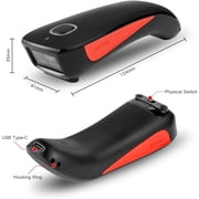 NETUM Bluetooth Mini 2D Barcode Scanner, 3-in-1 Pocket Automatic Wireless QR Bar Code Scanning Work with Windows, Android, iOS, Tablets or Computers - C990