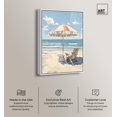 thumbnail image 2 of Clear Skies Beach Canvas Glam Coastal Wall Art by Art Remedy, White Frame, 36" x 54", 2 of 7