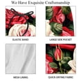 thumbnail image 4 of luoweisi Men's Beach Shorts Quick Dry Swim Trunks with Mesh Lining Roses S, 4 of 5