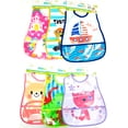 thumbnail image 4 of 2 Pc Waterproof Burp Cloth Baby Bib Pocket Catcher Infant Feeding Apron Toddler, 4 of 5