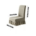 thumbnail image 3 of Holiday Chair Cover, Stretch Polyester Decor Slipcover for Home Party, Non-Slip Washable 20x19in, 3 of 7