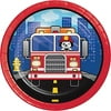 Flaming Firetruck Birthday Party Pack (Basic Bundle, 65 Pieces)