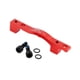 thumbnail image 4 of Adaptador de freno de disco de bicicleta con pernos y arandelas Aleación de aluminio Convertidor de soporte de freno de disco delantero 203 mm trasero Rojo, 4 of 7