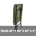 thumbnail image 5 of Bliss Hammocks Folding Square Side Table W/ 2 Built-in Cup Holders, 20-in. Surface (Green Banana Leaf), 5 of 10