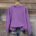 thumbnail image 3 of LIaqionyy Women's Maternity Sweatshirt Nursing Breastfeeding Crew Neck Long Sleeve Pullover Tops Fall Winter Clothes, 3 of 8