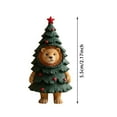 thumbnail image 2 of Adorable Animal Figurines Desktop Ornament for and Festive Christmas Tree Decoration, 2 of 4