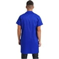 thumbnail image 5 of Zaldita Men's Short Sleeve Wear Resistant Dustproof Work Coat Anti Stat Tech Jacket Lab Coat Royal Blue 170/L, 5 of 7