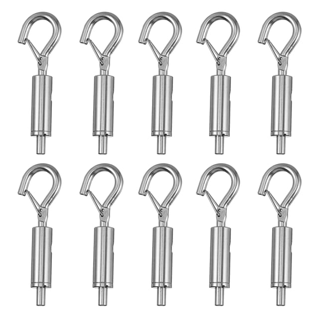 KAKOWELY 10pcs durable Cable Guide Hooks Cable Spring Clasps Cable Spring Buckles,2.4"X0.71"X0.2"