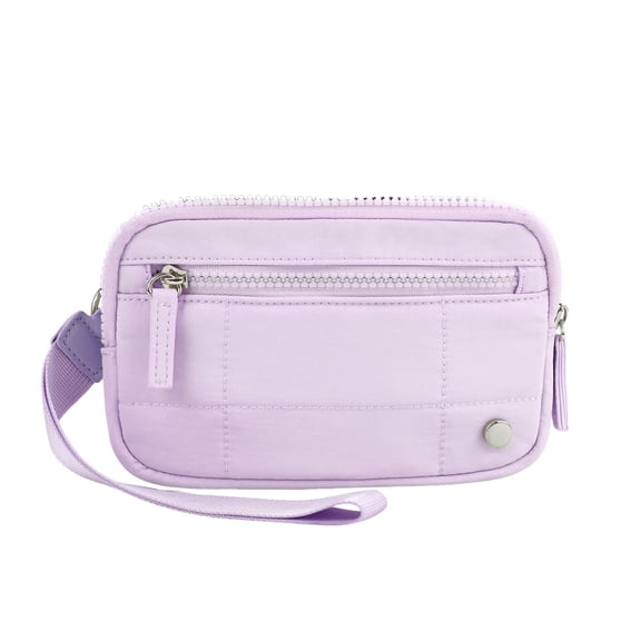 Outdoor Sports Convenience Bag The Wallet 2nd Gen Nylon Quilted Zipper Purse With ID Window Wristlet For Women Travel Gym