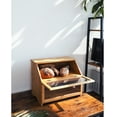 thumbnail image 5 of Leader Accessories Bamboo Two-Layer Bread Box,Oak, 5 of 6