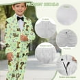 thumbnail image 6 of Xoenoiee Funny Dogs Paw Soccer Print Kids Suit 2 Piece Slim Fit Suits for Boys Wedding Prom Party Formal Toddler Tuxedo Dress Clothes, Size 9-10 Years, 6 of 7