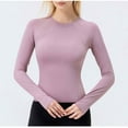 thumbnail image 2 of Dagugfen Yoga Tops for Women Loose Stretch Long Sleeve Lightweight Gym Sports Running Workout Shirts, 2 of 9