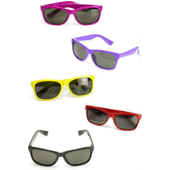 12 Pack 80's Style Neon Party Sunglasses - Fun Gift, Party Favors, Party Toys, Goody Bag Favors