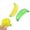Banana, variant on DAMAI Giant Dumpling Squishy, Soft Squeeze Decompression Dough, 3.94 Inch Anxiety Relief Stuff for Adults Office & Daily Life