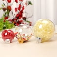 thumbnail image 5 of Adornos navideños Bola navideña transparente Bola de plástico hueca sin costuras Colgante creativo para decoración de árbol de Navidad, 5 of 5