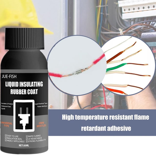 Sellador de tablero de lámpara impermeable líquido eléctrico de aislamiento de 50 ml (negro)
