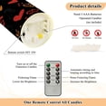 thumbnail image 5 of Iauyy Flameless Candles Battery Operated LED Pillar Candles with Remote and Timer, “love” Character Background Set of 2 （M), 5 of 8
