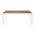 thumbnail image 4 of Modway Roanoke 73" Outdoor Patio Aluminum Dining Table in White Natural, 4 of 5