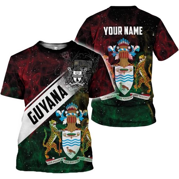 Personalized Name Guyana Shirts for Men and Women,Guyana Flag Funny Patriotic T-Shirt, Guyanese Pride Flag Shirt (T-shirt, S)
