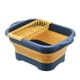 thumbnail image 1 of Inteprter Fregadero móvil colgante con asas laterales, cesta de verduras plegable, palillos plegables y colgantes Cocina y Comedor Azul, 1 of 6