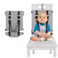 thumbnail image 5 of Silla de bebé Asientos de seguridad con correas Silla alta Arnés Asiento Silla alta de viaje para niños pequeños Asiento elevador de viaje Arnés de trona portátil, 5 of 5