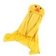 thumbnail image 2 of Kids Hooded Blanket Wearable Blanket Soft Cozy Coral Velvet Animal Shaped Cloak for Baby Children Yellow Chicken, 2 of 5