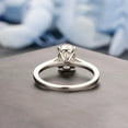 thumbnail image 2 of Empire Jewelry 14K White Gold Plated Ring - 1.9 Ct Oval Cut Moissanite Ring - Elegant Simple Ring for Women - Stunning Anniversary Gift for Her - Everyday Diamond Ring for Her, 2 of 3